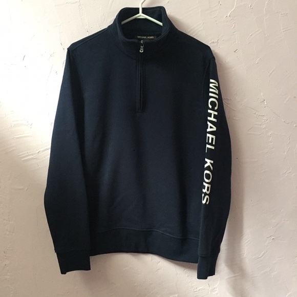 Michael Kors Midnight Turtleneck 1/4 Zip Up MK - Picture 1 of 14